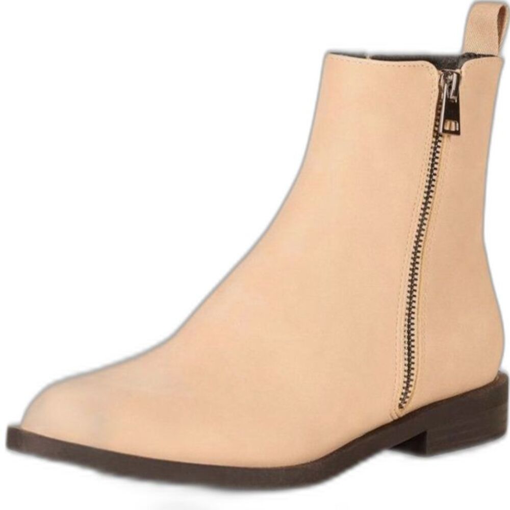 Women’s Ankle Boots Exterior Zip Flat Boots Y2K Fashion9.5Comfortable & Chic NWT